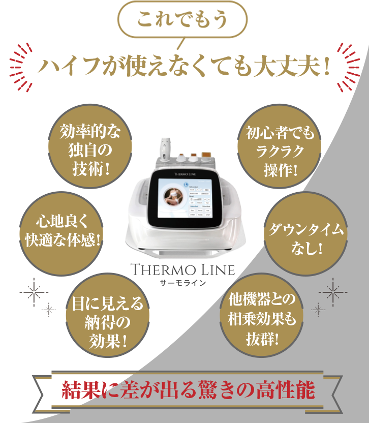 フェイスラインの改善にTHERMO LINEを活用するメリット